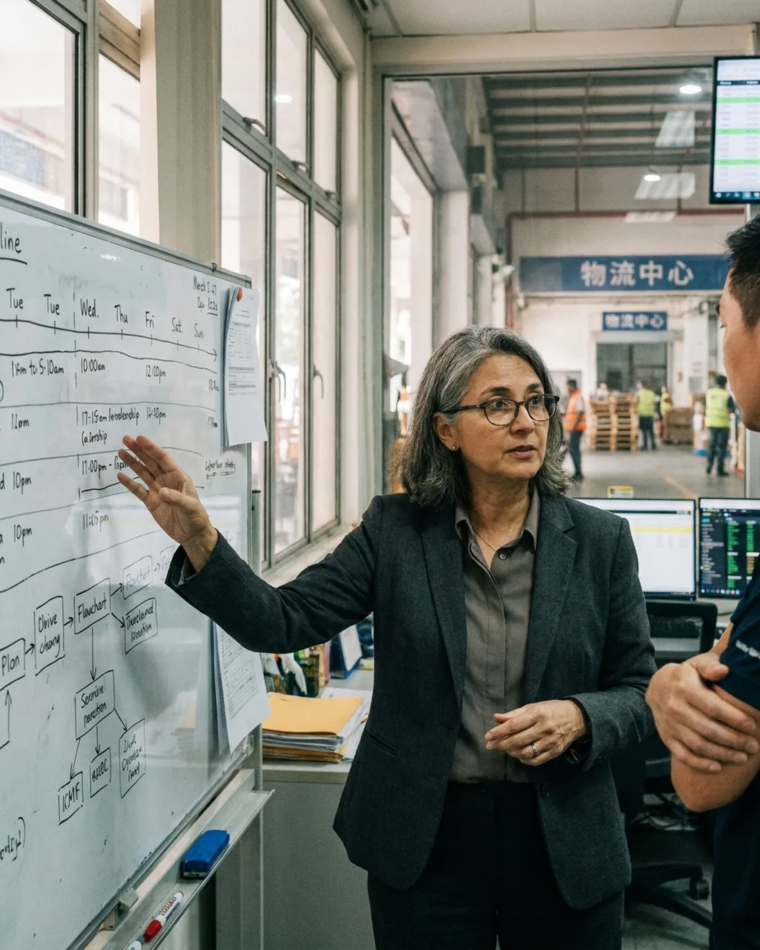 A fractional COO at work in a Singapore business setting